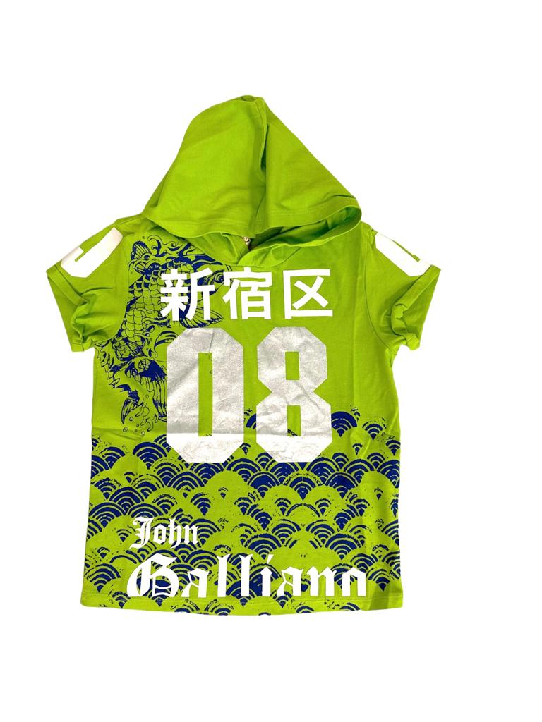 John Galliano Kapüşonlu T-shirt 00528